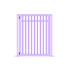 Buildings Gates Garden Gate Telluride Outline Svg File, Free Vectors File